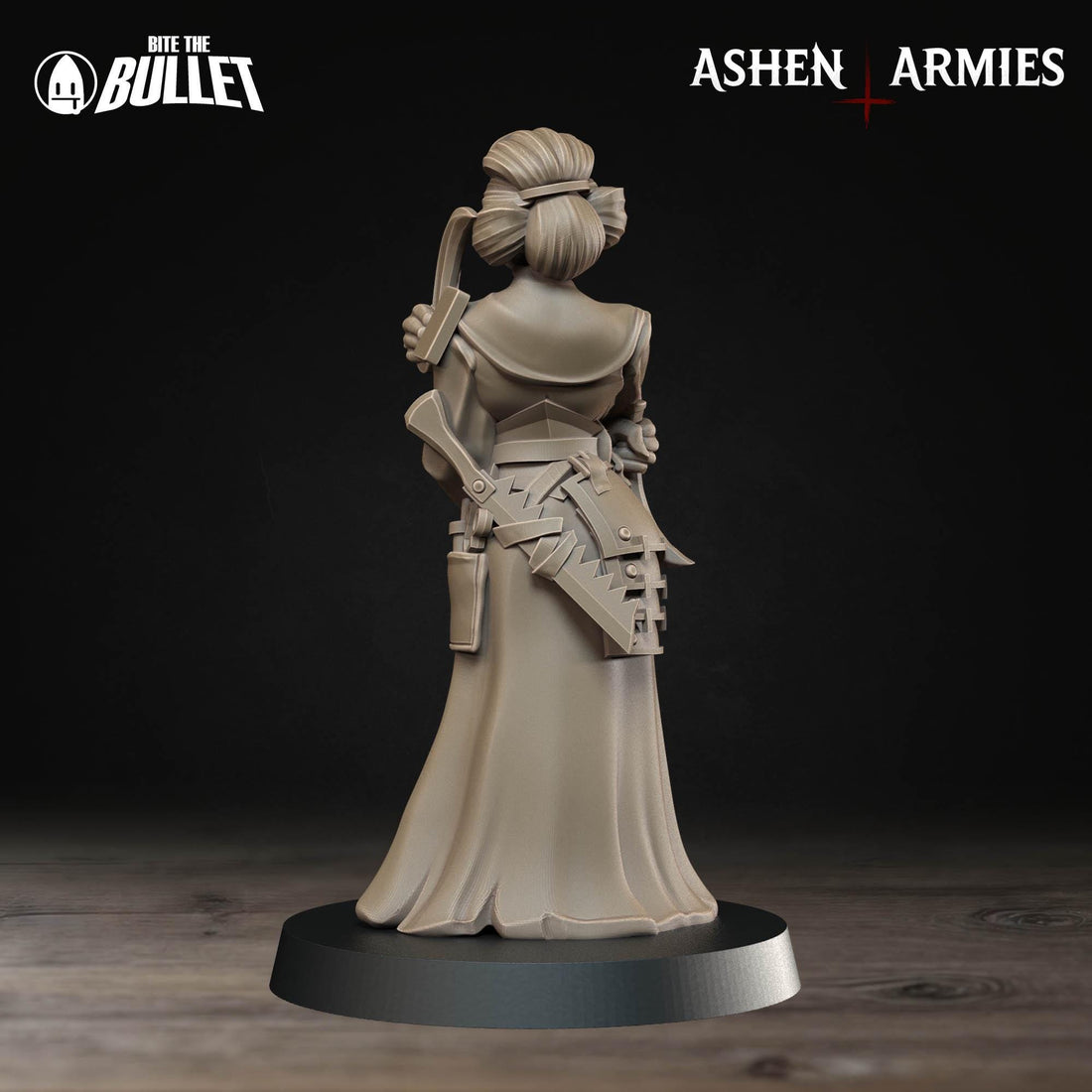 Female Combat Medic Miniature | Tabletop RPG Miniature | Bite the Bullet | Roleplaying 3D Printed Fantasy Mini - 3DPrintDen