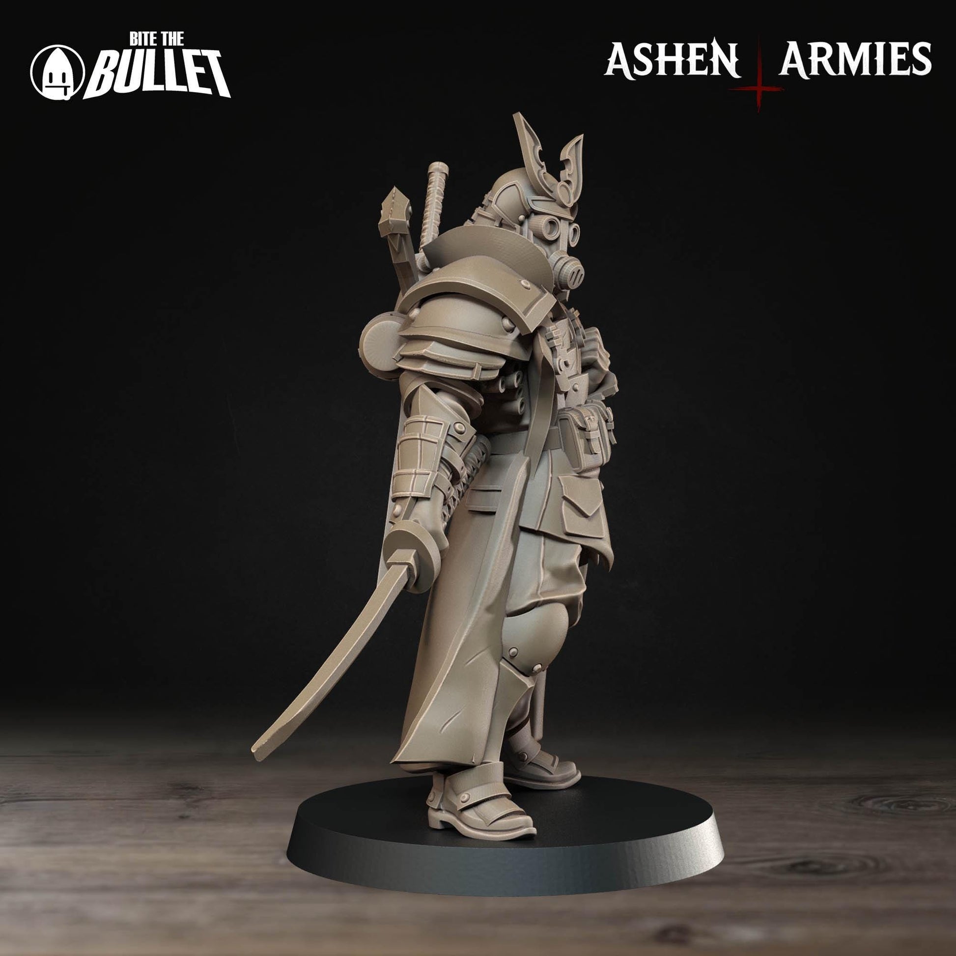 Lieutenant Miniature | Tabletop RPG Miniature | Bite the Bullet | Roleplaying 3D Printed Fantasy Mini - 3DPrintDen