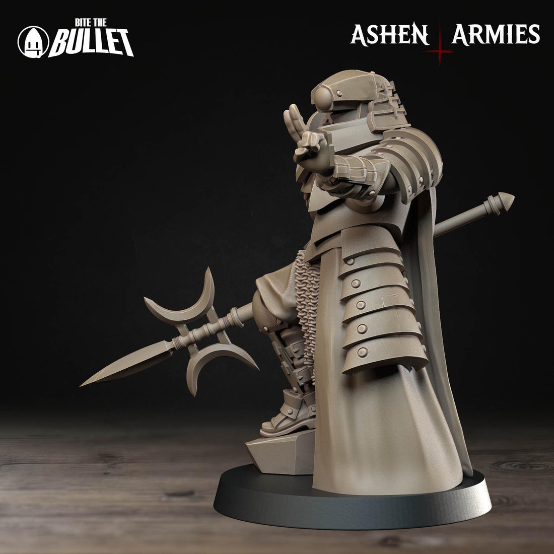 Combat Observer Miniature | Tabletop RPG Miniature | Bite the Bullet | Roleplaying 3D Printed Fantasy Mini - 3DPrintDen