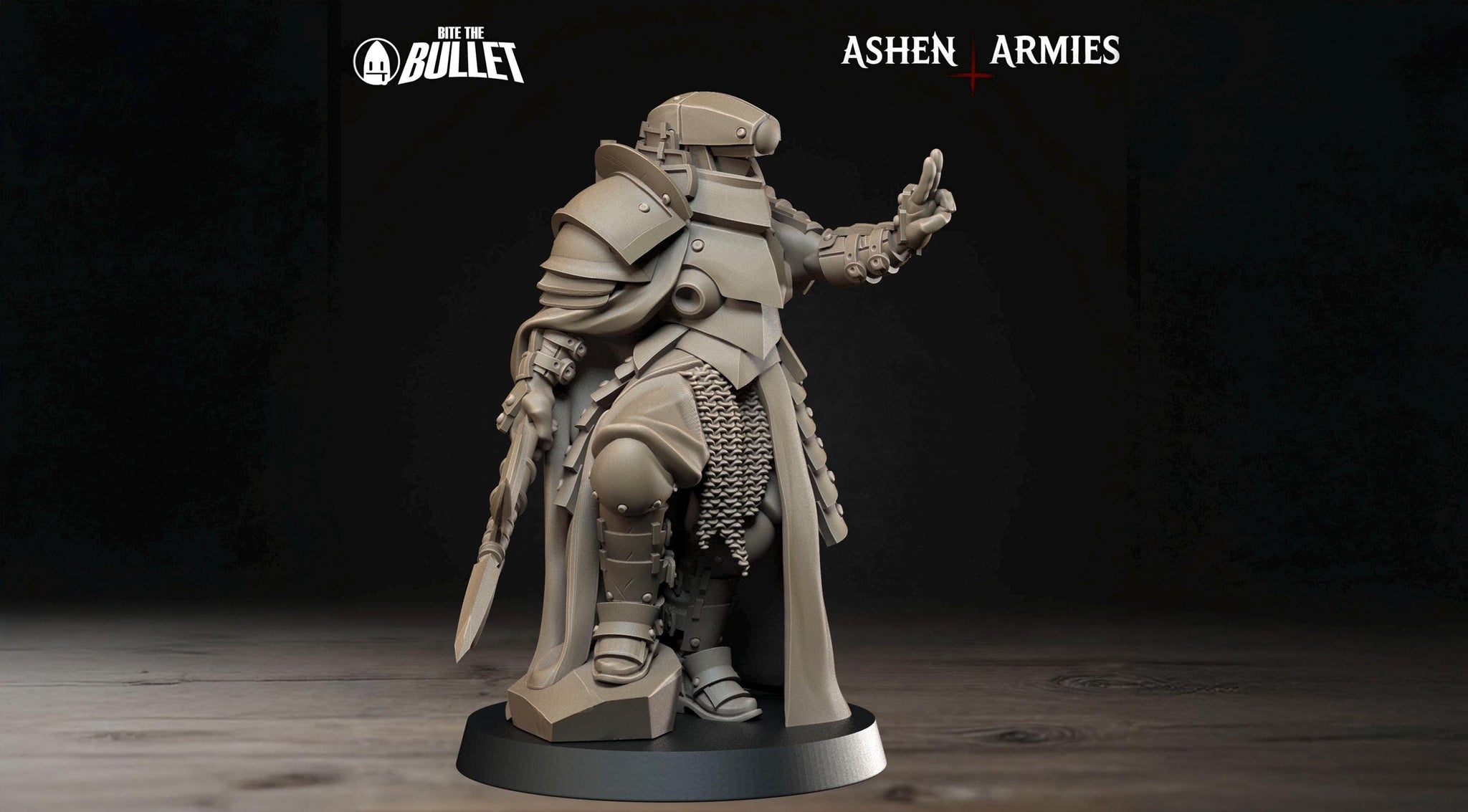 Combat Observer Miniature | Tabletop RPG Miniature | Bite the Bullet | Roleplaying 3D Printed Fantasy Mini - 3DPrintDen