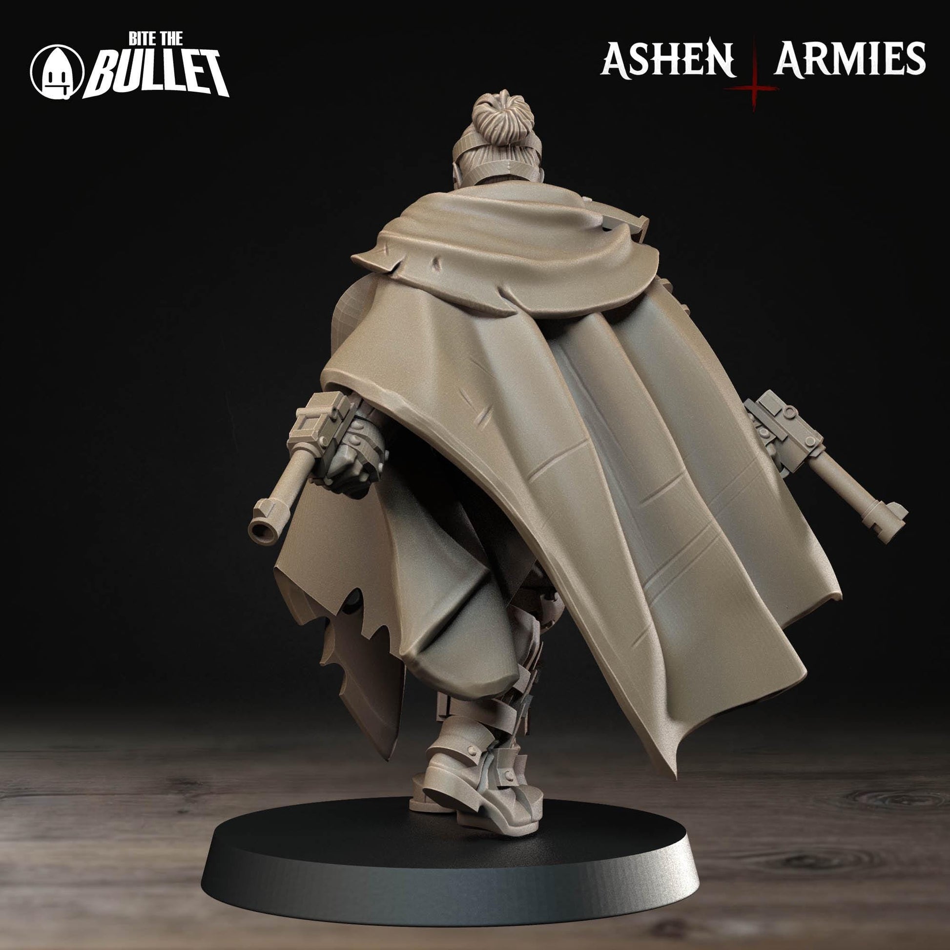 Sniper Priest Miniature | Tabletop RPG Miniature | Bite the Bullet | Roleplaying 3D Printed Fantasy Mini - 3DPrintDen