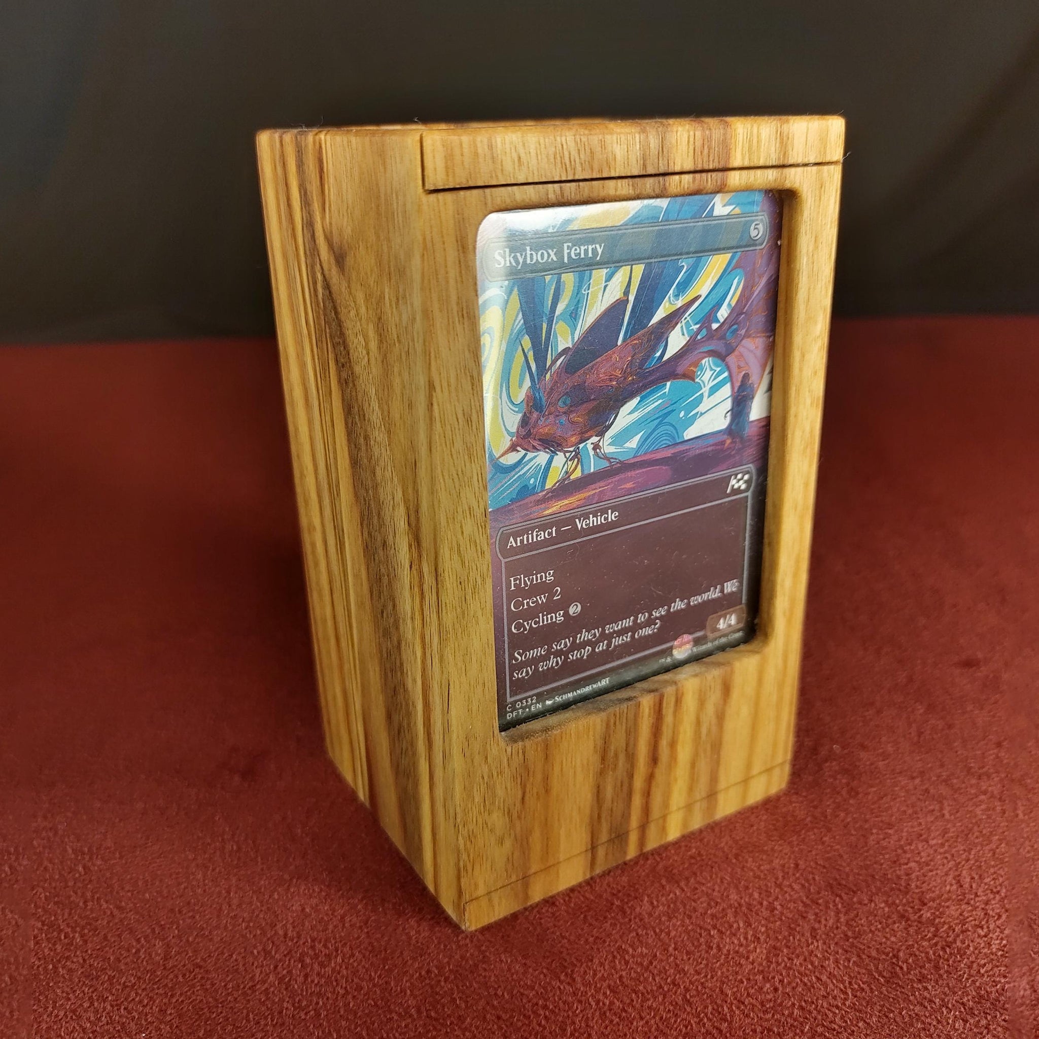 MTG Standard Premium Wooden Deck Box | Gaming Accessory | Gift Box | Solid Exotic Wood - 3DPrintDen