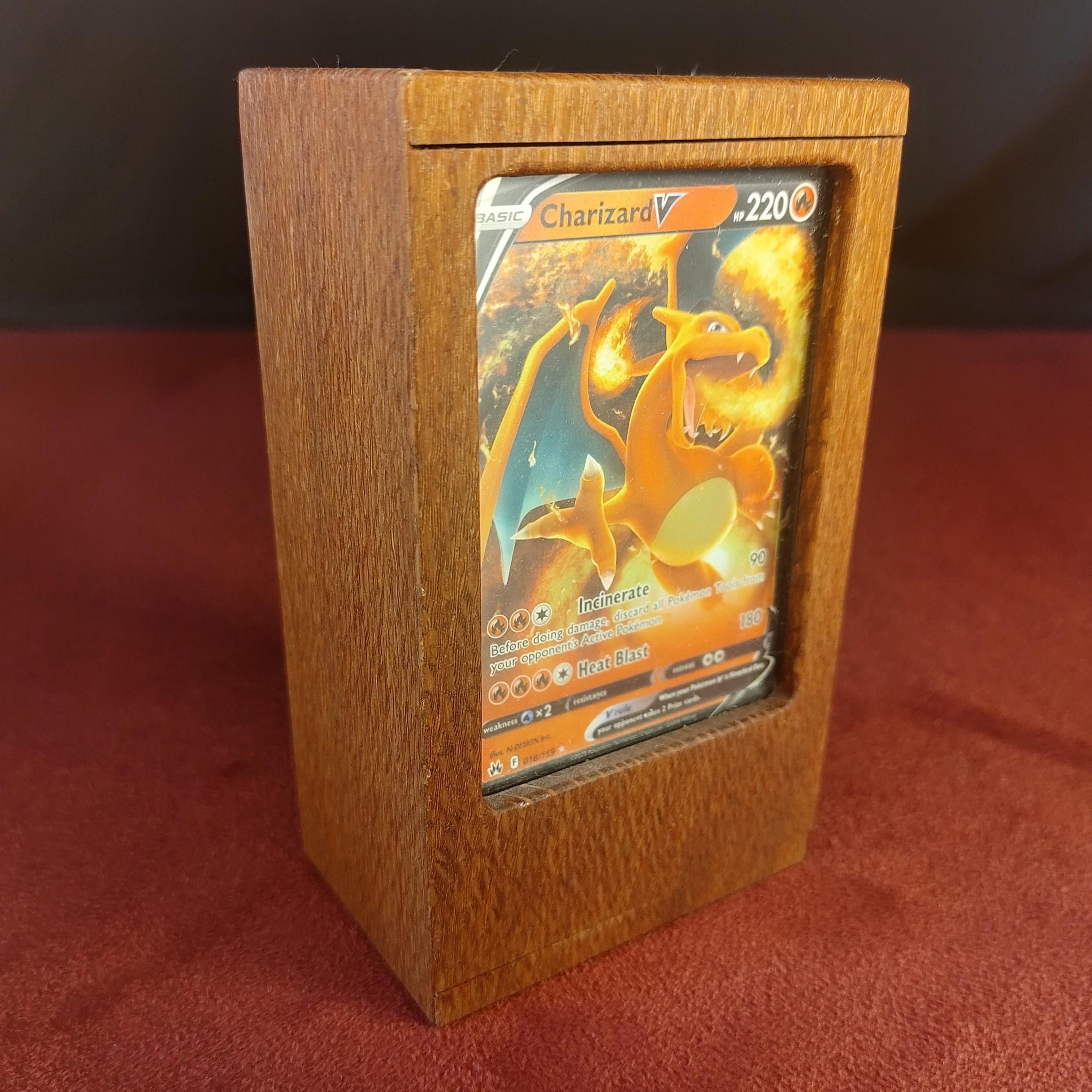Pokemon Premium Wooden Deck Box | Gaming Accessory | Gift Box | Solid Exotic Wood - 3DPrintDen