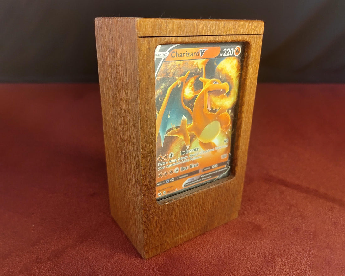 Pokemon Premium Wooden Deck Box | Gaming Accessory | Gift Box | Solid Exotic Wood - 3DPrintDen