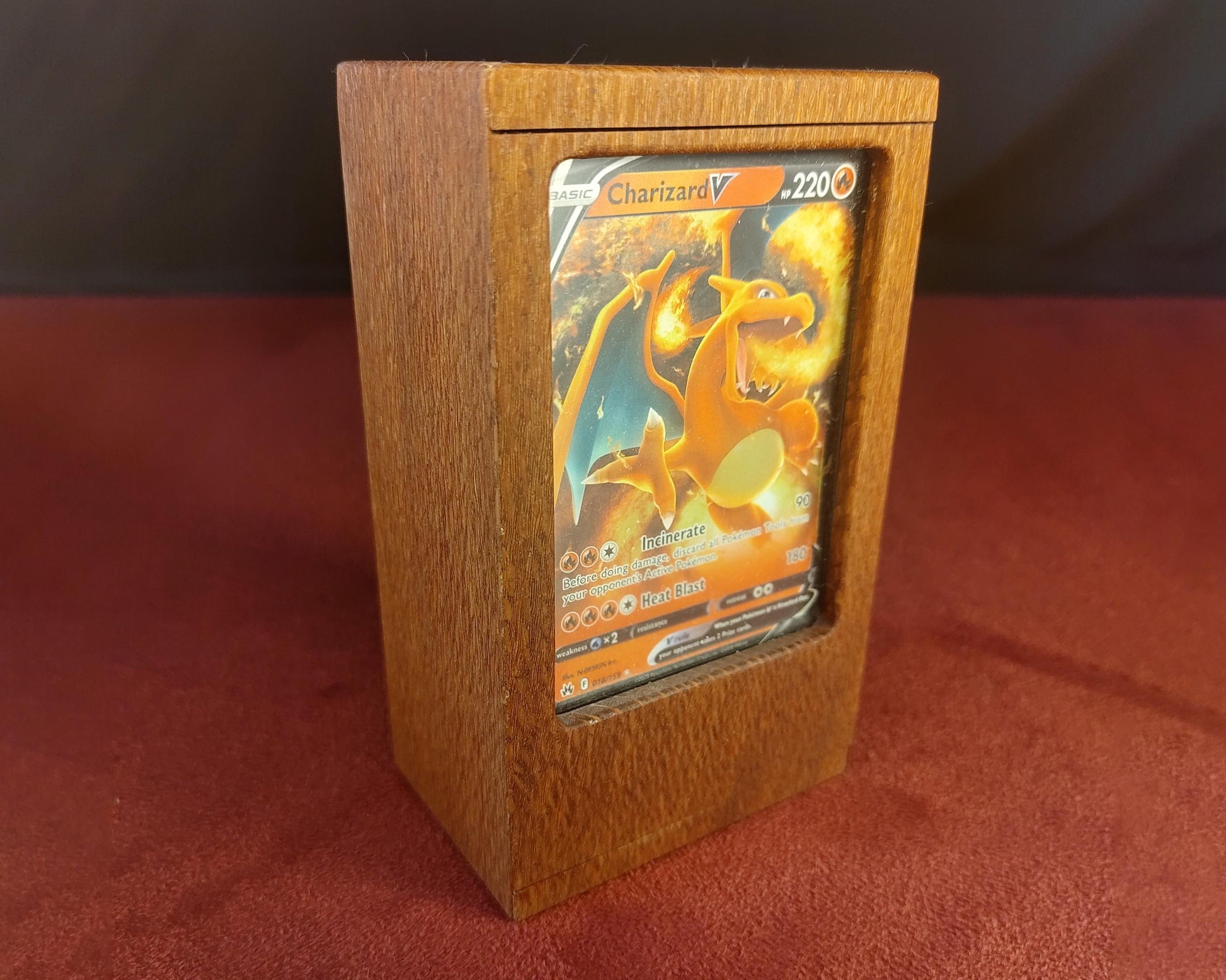 Pokemon Premium Wooden Deck Box | Gaming Accessory | Gift Box | Solid Exotic Wood - 3DPrintDen