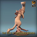 Weasel Mount Mouse Rider Miniature | Tabletop RPG Miniature | Rescale Miniature | Roleplaying 3D Printed Fantasy Mini - 3DPrintDen
