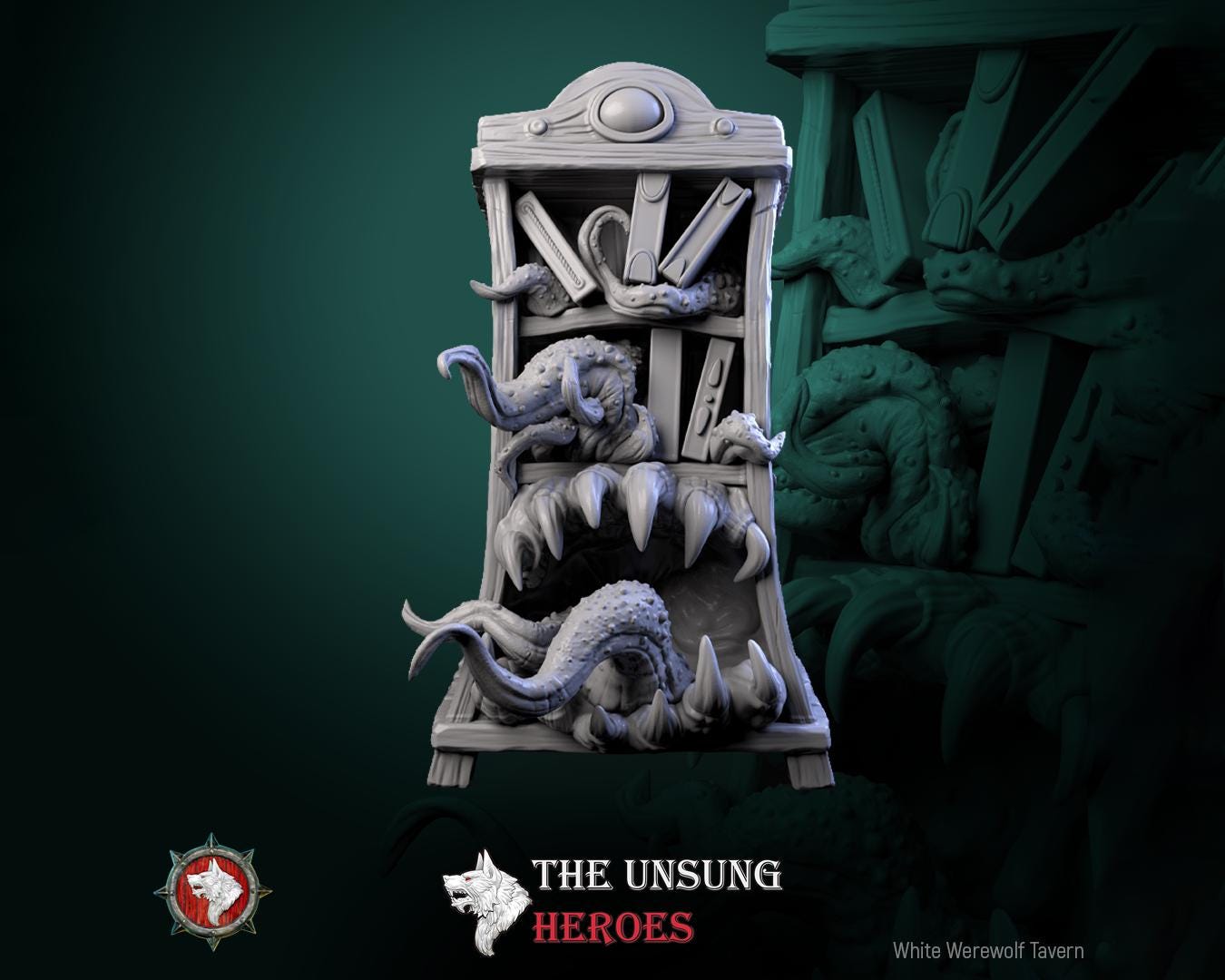 Mimics Miniature | Tabletop RPG Miniature | White Werewolf Tavern | Roleplaying 3D Printed Fantasy Mini - 3DPrintDen
