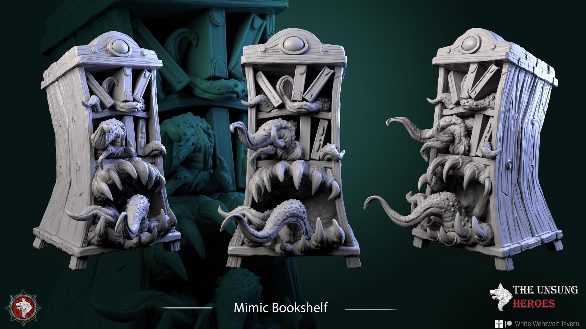 Mimics Miniature | Tabletop RPG Miniature | White Werewolf Tavern | Roleplaying 3D Printed Fantasy Mini - 3DPrintDen