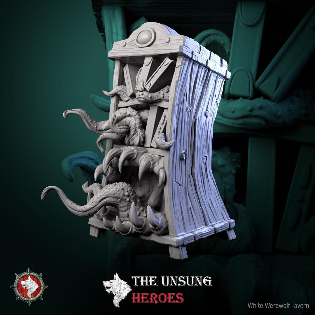 Mimics Miniature | Tabletop RPG Miniature | White Werewolf Tavern | Roleplaying 3D Printed Fantasy Mini - 3DPrintDen