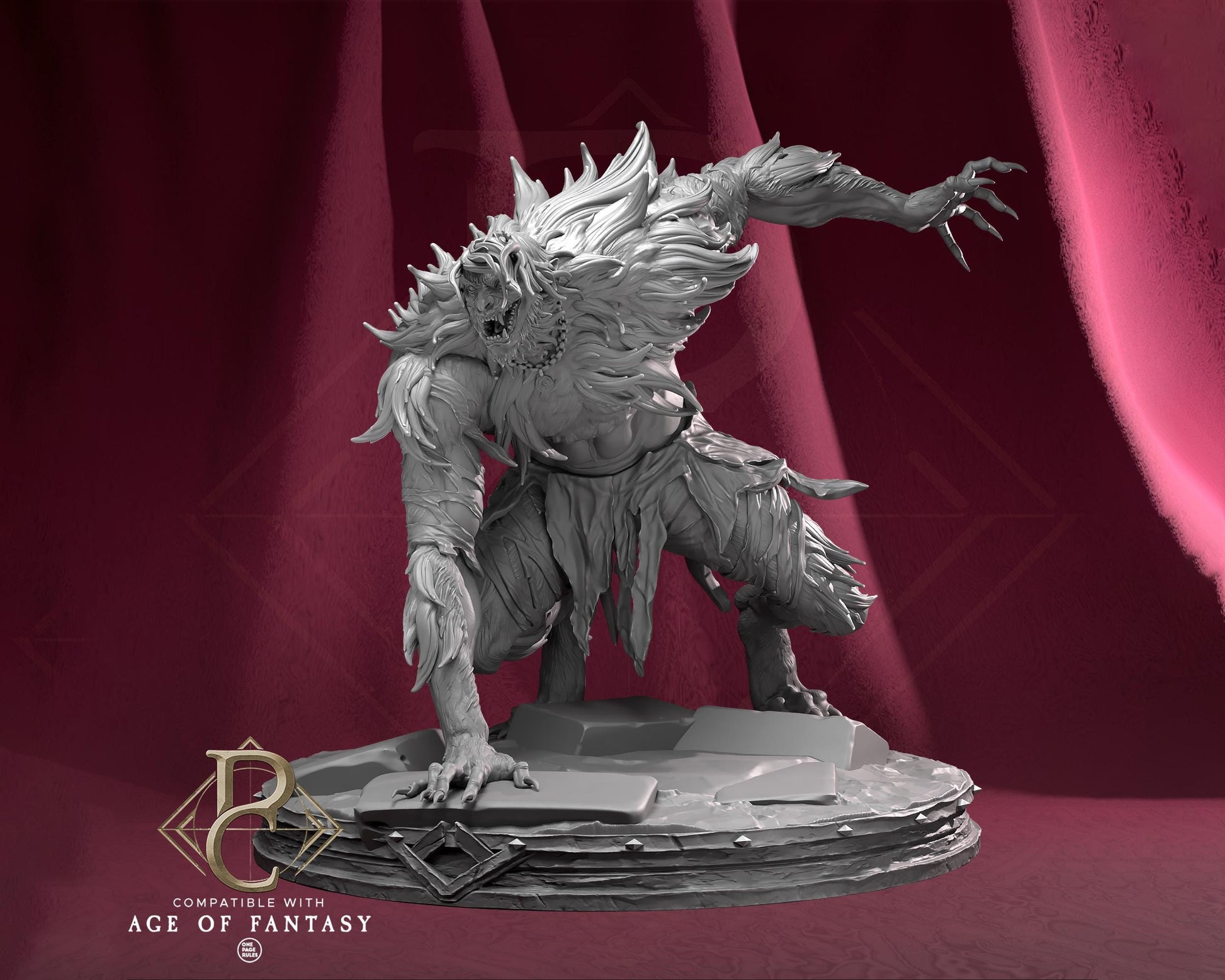 Warrior Rider Miniature, Edmund | Tabletop RPG Miniature | Parasite Collectibles | Roleplaying 3D Printed Fantasy Mini - 3DPrintDen