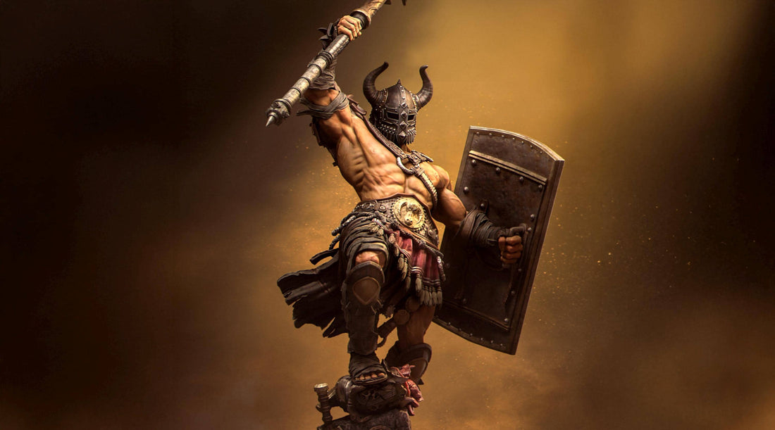 Gladiator Brute Miniature | Tabletop RPG Miniature | Nerikson | Roleplaying 3D Printed Fantasy Mini - 3DPrintDen