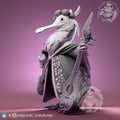 Spoonbill Bard Miniature | Tabletop RPG Miniature | Pepunki Creatures | Roleplaying 3D Printed Fantasy Mini - 3DPrintDen