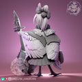 Spoonbill Bard Miniature | Tabletop RPG Miniature | Pepunki Creatures | Roleplaying 3D Printed Fantasy Mini - 3DPrintDen