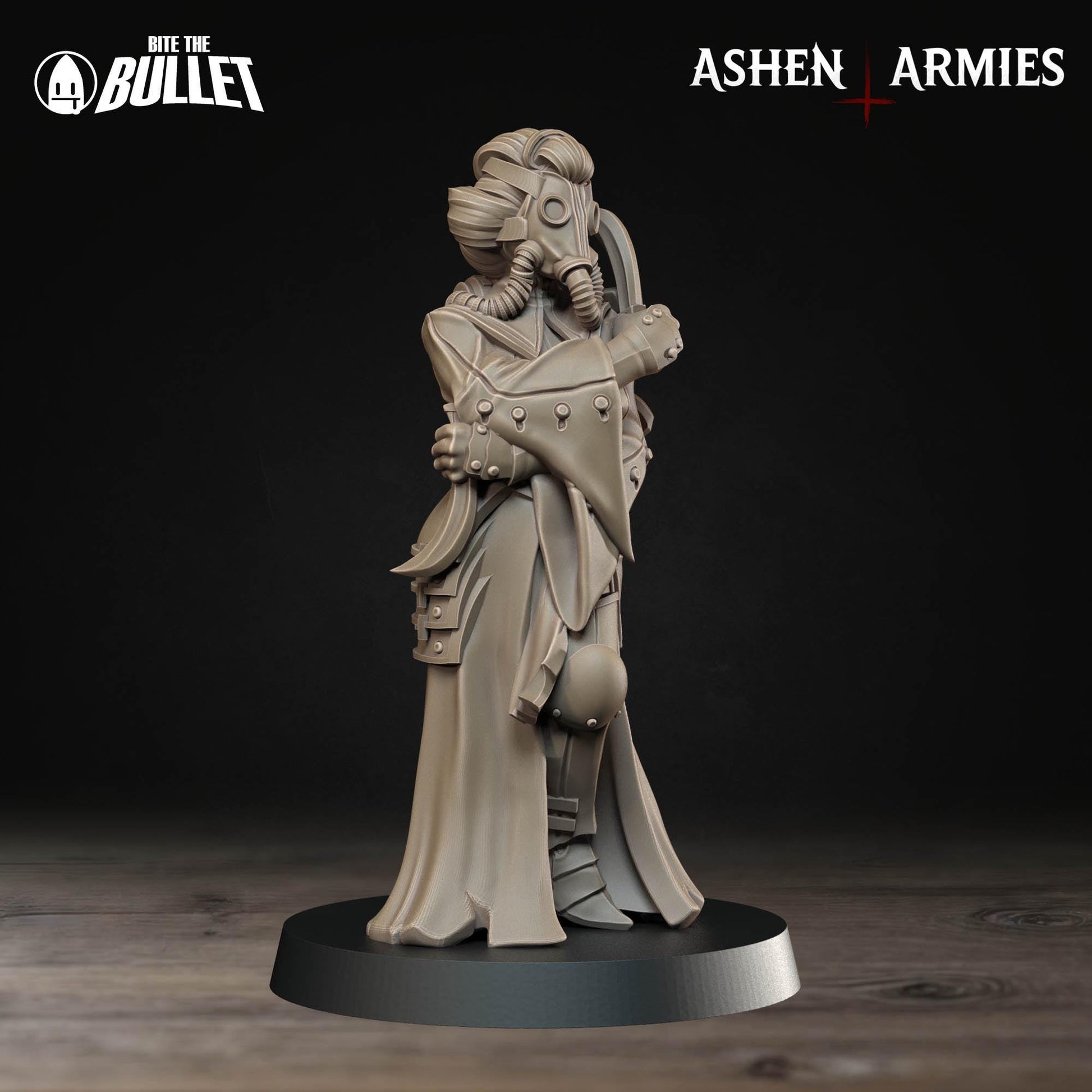 Female Combat Medic Miniature | Tabletop RPG Miniature | Bite the Bullet | Roleplaying 3D Printed Fantasy Mini - 3DPrintDen