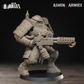 Heavy Infantry Miniature, Flamethrower | Tabletop RPG Miniature | Bite the Bullet | Roleplaying 3D Printed Fantasy Mini - 3DPrintDen