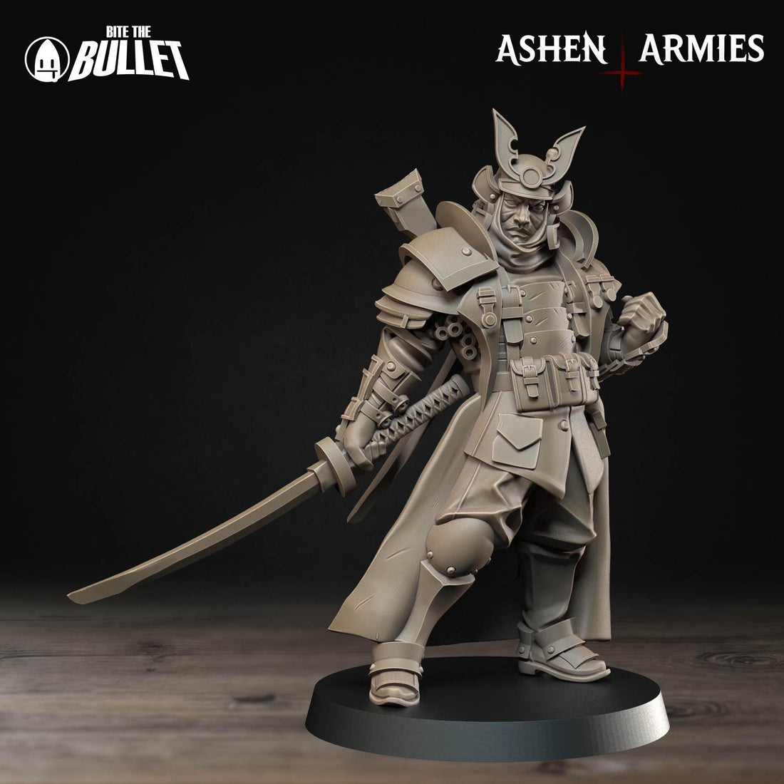 Lieutenant Miniature | Tabletop RPG Miniature | Bite the Bullet | Roleplaying 3D Printed Fantasy Mini - 3DPrintDen