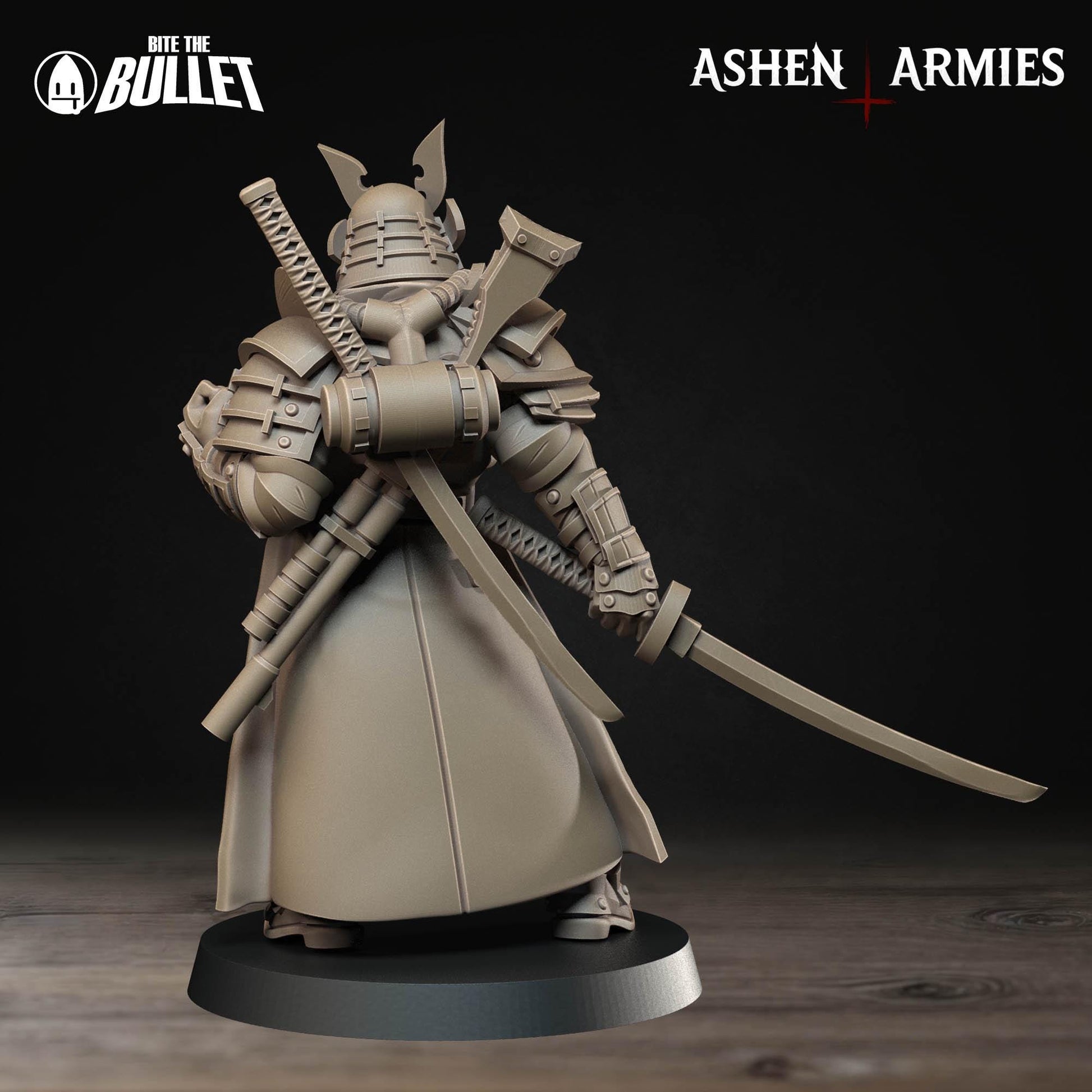 Lieutenant Miniature | Tabletop RPG Miniature | Bite the Bullet | Roleplaying 3D Printed Fantasy Mini - 3DPrintDen