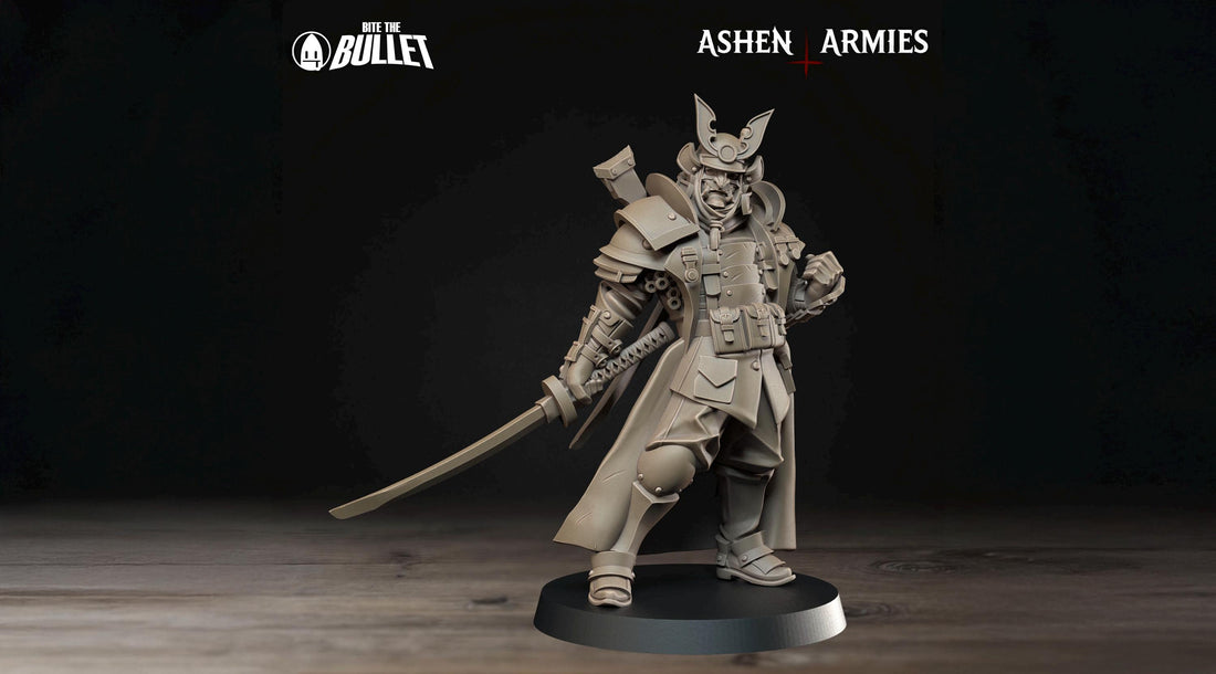 Lieutenant Miniature | Tabletop RPG Miniature | Bite the Bullet | Roleplaying 3D Printed Fantasy Mini - 3DPrintDen