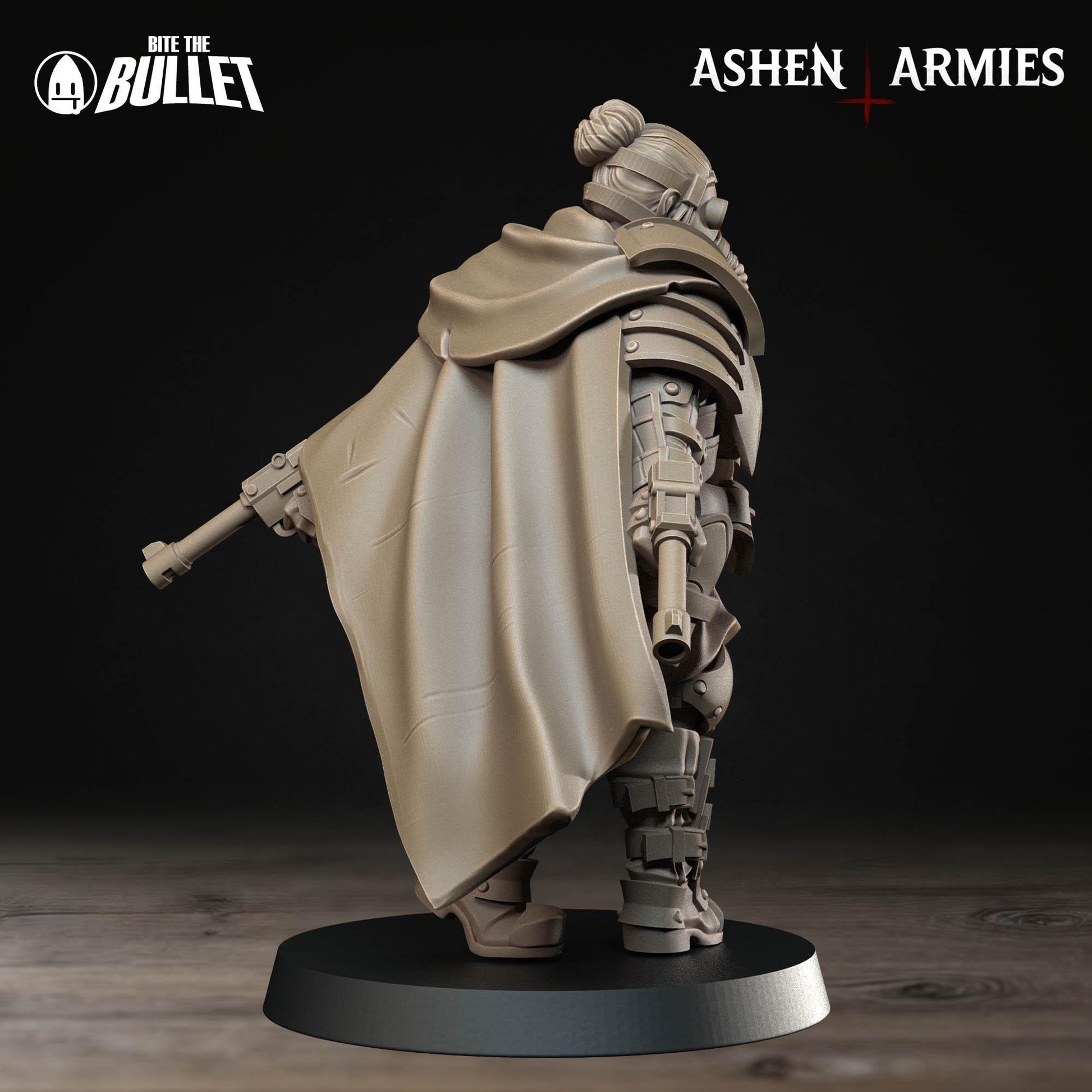 Sniper Priest Miniature | Tabletop RPG Miniature | Bite the Bullet | Roleplaying 3D Printed Fantasy Mini - 3DPrintDen