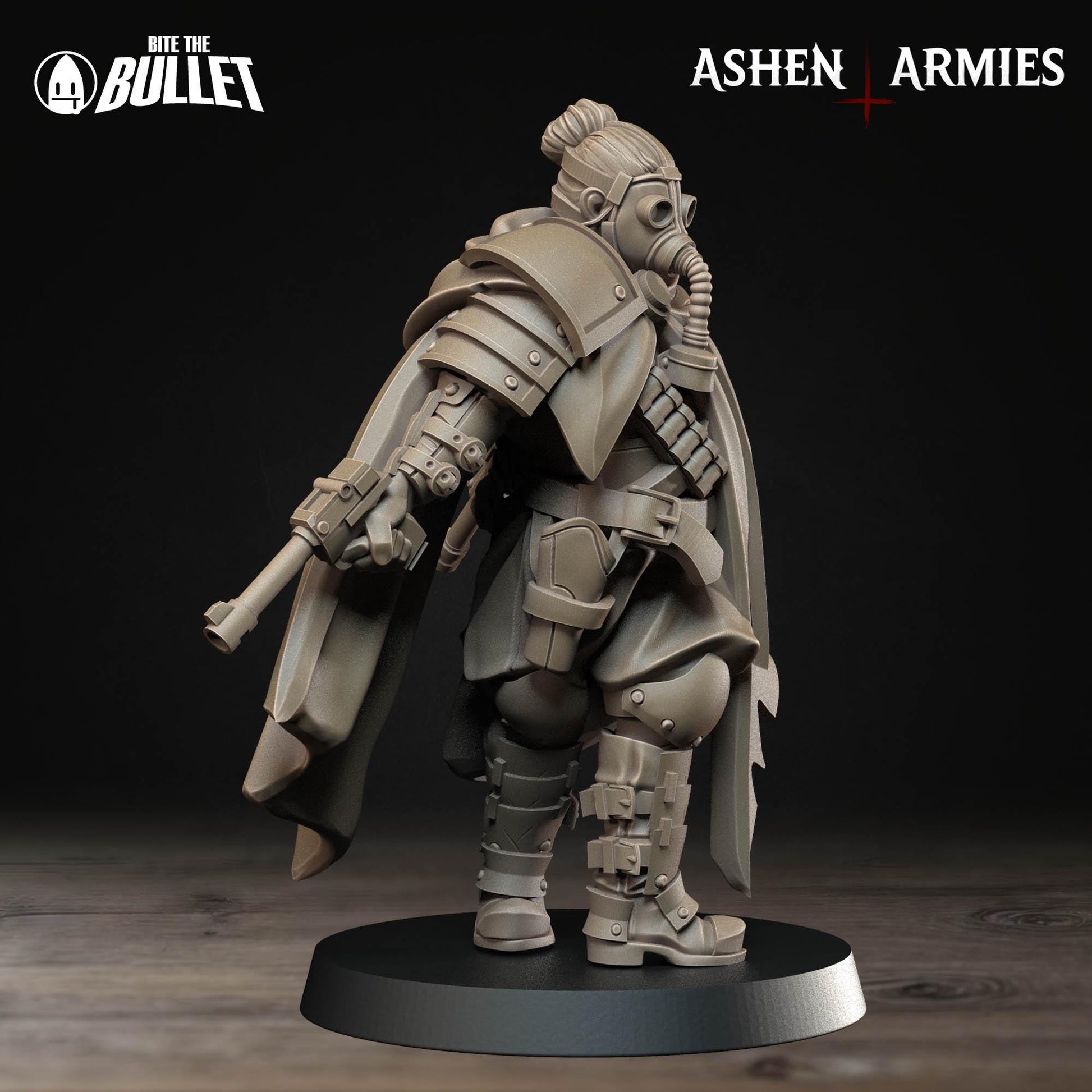 Sniper Priest Miniature | Tabletop RPG Miniature | Bite the Bullet | Roleplaying 3D Printed Fantasy Mini - 3DPrintDen