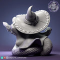 Ball Python Wizard Miniature | Tabletop RPG Miniature | Pepunki Creatures | Roleplaying 3D Printed Fantasy Mini - 3DPrintDen