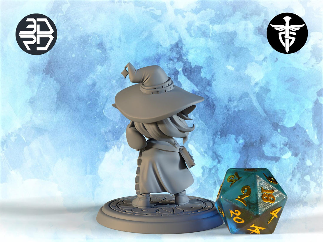 Goblin Witch Miniature, Nil | Twin Goddess Miniatures | Tabletop RPG Miniature | Roleplaying 3D Printed Fantasy Mini - 3DPrintDen
