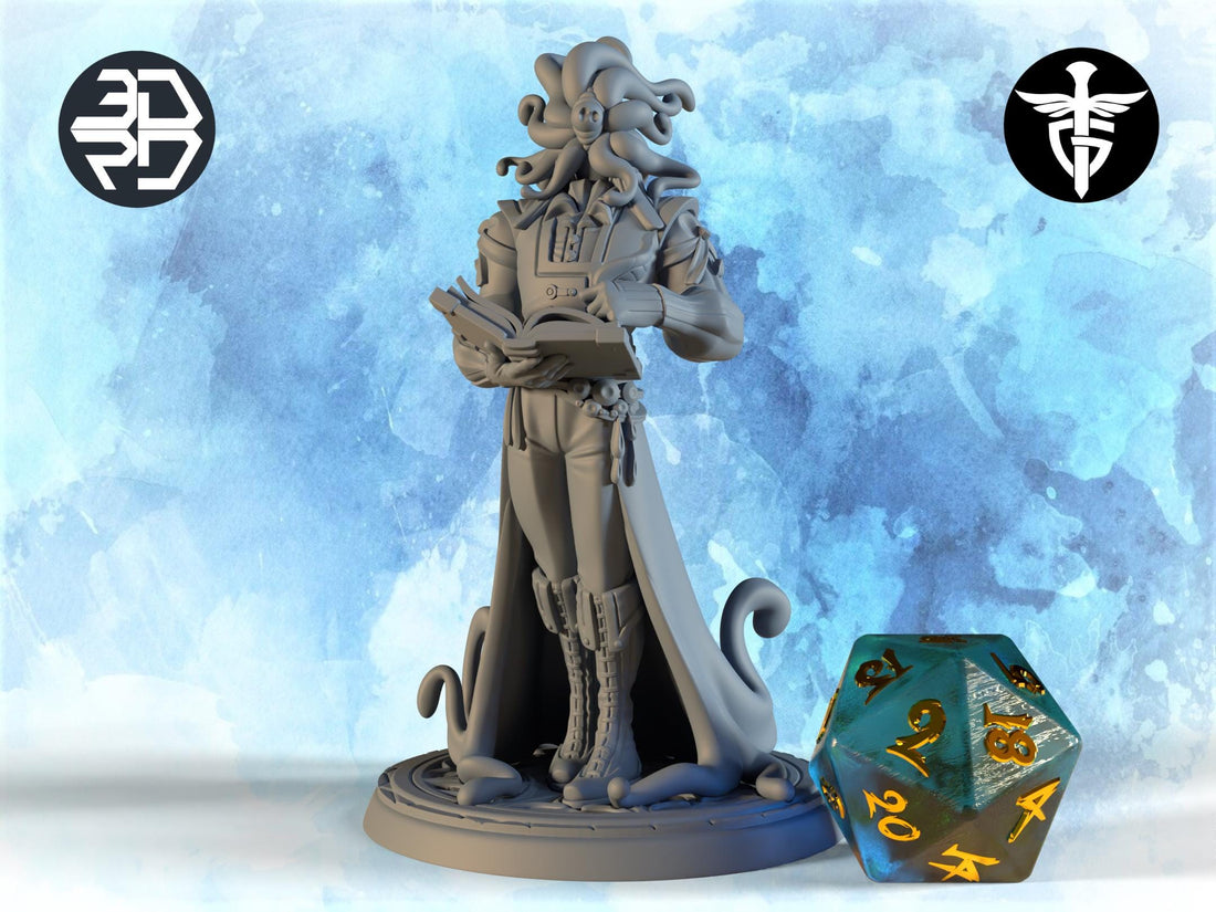 The Observer Miniature, Nyarlath | Twin Goddess Miniatures | Tabletop RPG Miniature | Roleplaying 3D Printed Fantasy Mini - 3DPrintDen
