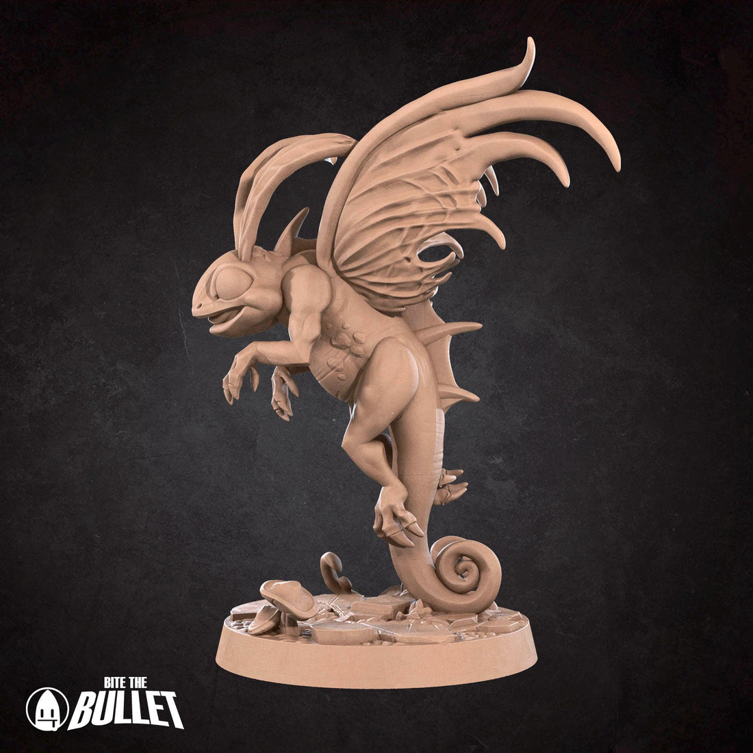 Dragon Trickster Miniature, Brightwing | Tabletop RPG Miniature | Bite the Bullet | Roleplaying 3D Printed Fantasy Mini - 3DPrintDen