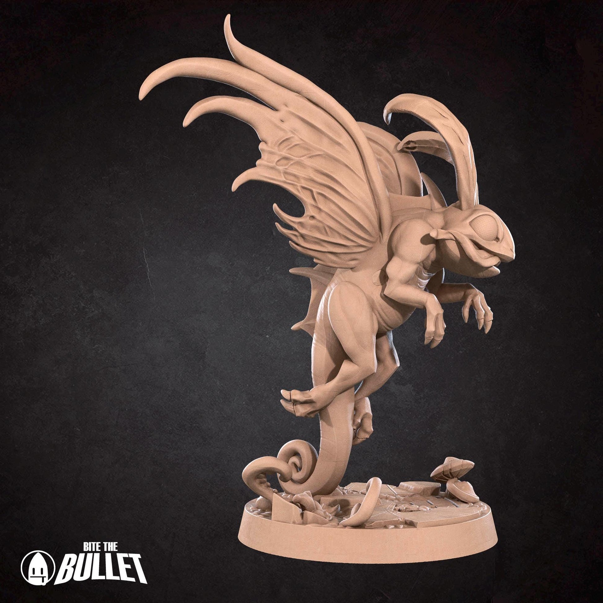 Dragon Trickster Miniature, Brightwing | Tabletop RPG Miniature | Bite the Bullet | Roleplaying 3D Printed Fantasy Mini - 3DPrintDen