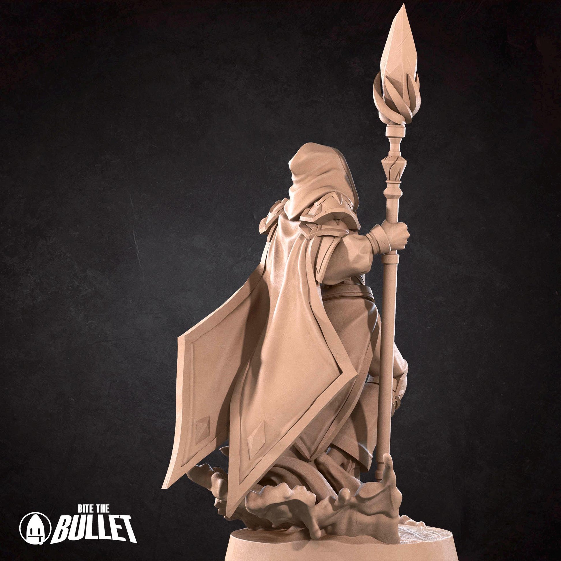 Female Mage Admiral Miniature, Jaina | Tabletop RPG Miniature | Bite the Bullet | Roleplaying 3D Printed Fantasy Mini - 3DPrintDen