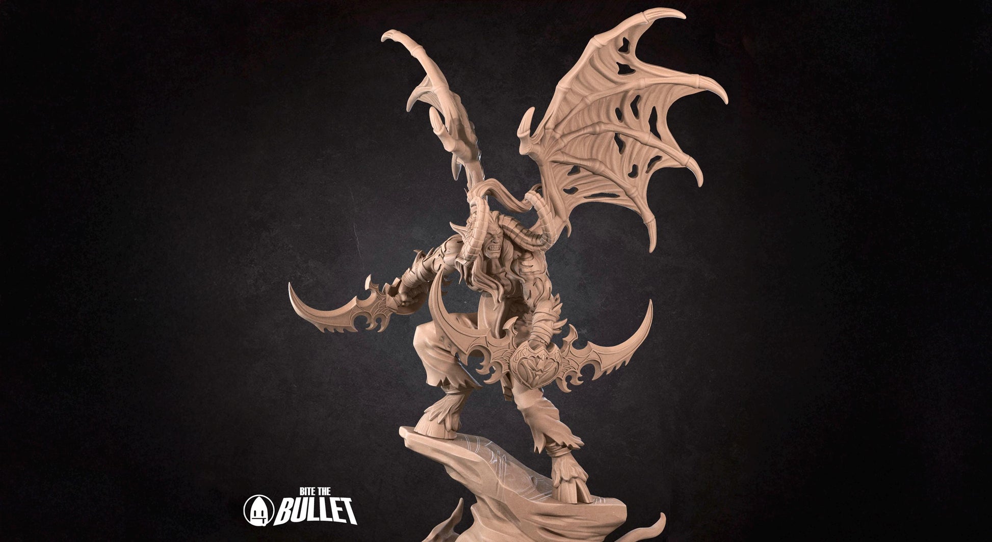 Night Elf Demon Hunter Miniature, Illidan | Tabletop RPG Miniature | Bite the Bullet | Roleplaying 3D Printed Fantasy Mini - 3DPrintDen