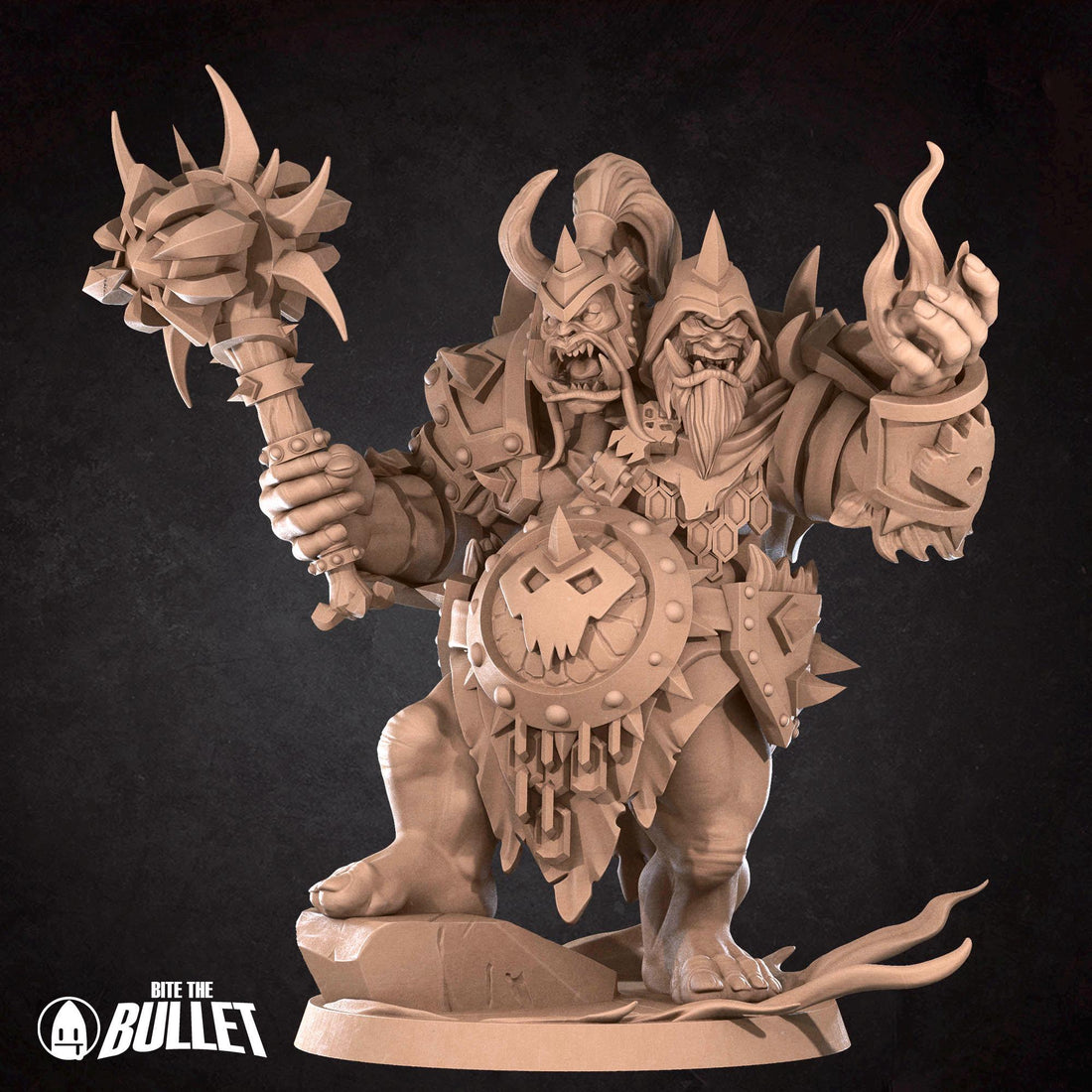 Ogre Lockserker Miniature, ChoGall | Tabletop RPG Miniature | Bite the Bullet | Roleplaying 3D Printed Fantasy Mini - 3DPrintDen