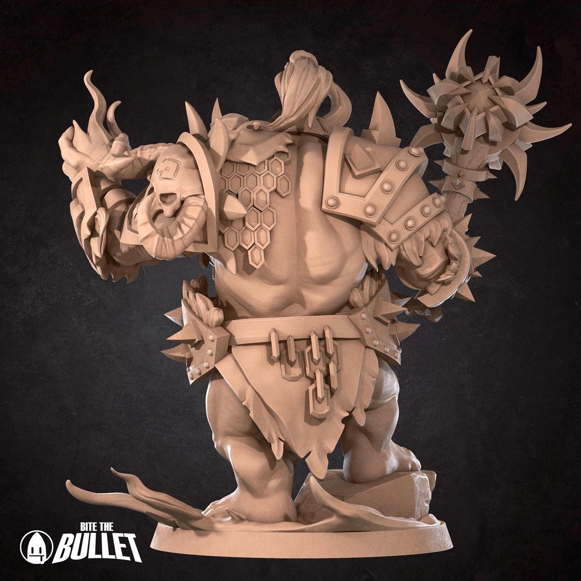 Ogre Lockserker Miniature, ChoGall | Tabletop RPG Miniature | Bite the Bullet | Roleplaying 3D Printed Fantasy Mini - 3DPrintDen