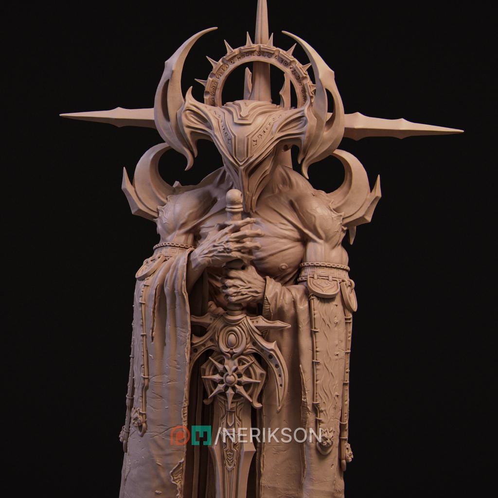 Dark Ending Diorama Miniature | Tabletop RPG Miniature | Nerikson | Roleplaying 3D Printed Fantasy Mini - 3DPrintDen
