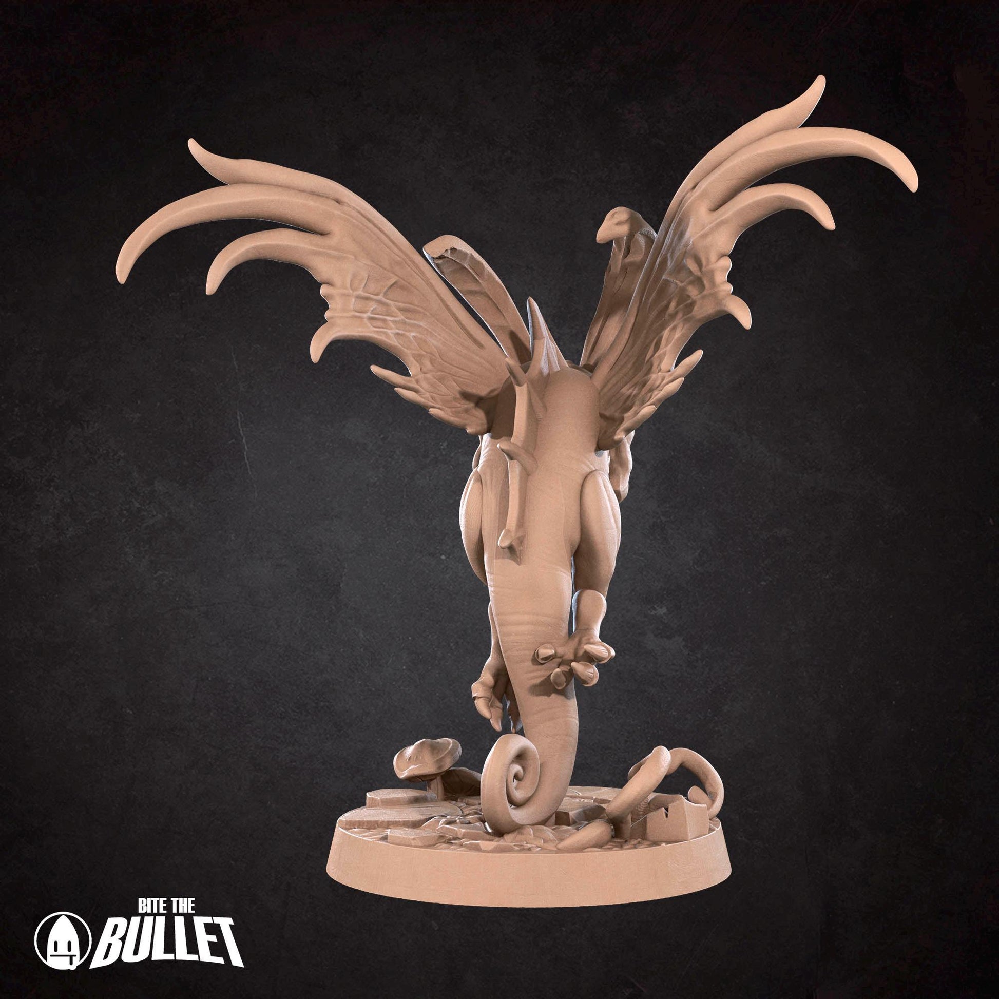 Dragon Trickster Miniature, Brightwing | Tabletop RPG Miniature | Bite the Bullet | Roleplaying 3D Printed Fantasy Mini - 3DPrintDen