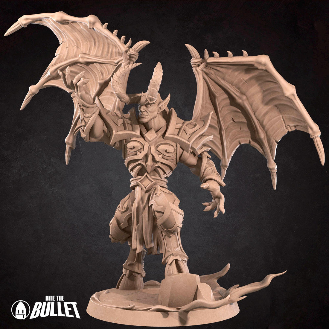 Dreadlord Necromancer Miniature, Malganis | Tabletop RPG Miniature | Bite the Bullet | Roleplaying 3D Printed Fantasy Mini - 3DPrintDen