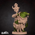 Crocodile Shaman Miniature | Tabletop RPG Miniature | Bite the Bullet | Roleplaying 3D Printed Fantasy Mini - 3DPrintDen