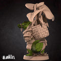 Crocodile Shaman Miniature | Tabletop RPG Miniature | Bite the Bullet | Roleplaying 3D Printed Fantasy Mini - 3DPrintDen