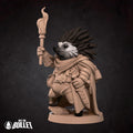 Hedgehog Guard Miniature | Tabletop RPG Miniature | Bite the Bullet | Roleplaying 3D Printed Fantasy Mini - 3DPrintDen