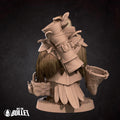 Owlfolk Gatherer Miniature | Tabletop RPG Miniature | Bite the Bullet | Roleplaying 3D Printed Fantasy Mini - 3DPrintDen
