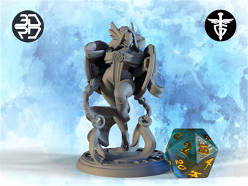 Valkyrie Miniature, Vanir | Twin Goddess Miniatures | Tabletop RPG Miniature | Roleplaying 3D Printed Fantasy Mini - 3DPrintDen