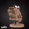 Badger Librarian Miniature | Tabletop RPG Miniature | Bite the Bullet | Roleplaying 3D Printed Fantasy Mini - 3DPrintDen