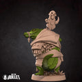 Crocodile Shaman Miniature | Tabletop RPG Miniature | Bite the Bullet | Roleplaying 3D Printed Fantasy Mini - 3DPrintDen
