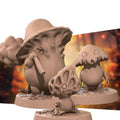 Mushroom Herd Miniature | Tabletop RPG Miniature | Bite the Bullet | Roleplaying 3D Printed Fantasy Mini - 3DPrintDen