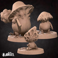 Mushroom Herd Miniature | Tabletop RPG Miniature | Bite the Bullet | Roleplaying 3D Printed Fantasy Mini - 3DPrintDen