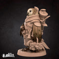 Owlfolk Gatherer Miniature | Tabletop RPG Miniature | Bite the Bullet | Roleplaying 3D Printed Fantasy Mini - 3DPrintDen