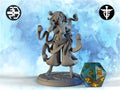 Female Demon Miniature, Baeholder | Twin Goddess Miniatures | Tabletop RPG Miniature | Roleplaying 3D Printed Fantasy Mini - 3DPrintDen