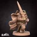 Dog Warrior Miniature | Tabletop RPG Miniature | Bite the Bullet | Roleplaying 3D Printed Fantasy Mini - 3DPrintDen