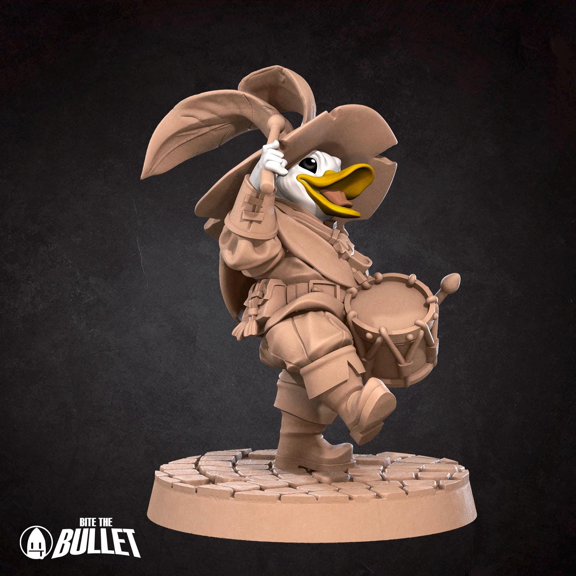 Duck Bard Miniature | Tabletop RPG Miniature | Bite the Bullet | Roleplaying 3D Printed Fantasy Mini - 3DPrintDen