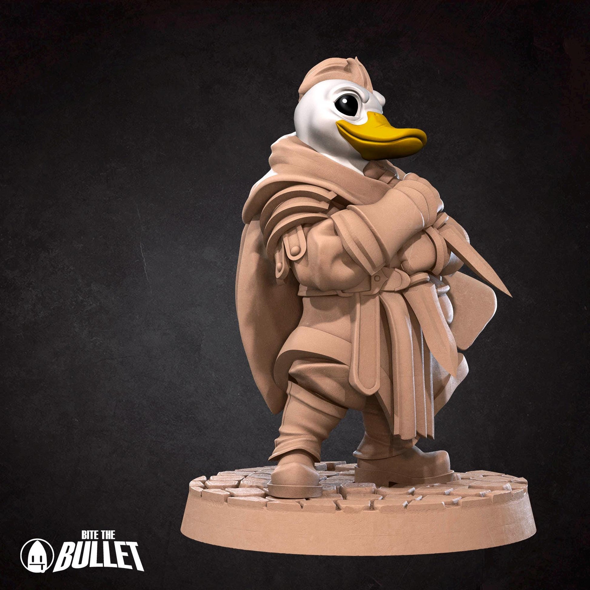 Duck Rogue Miniature | Tabletop RPG Miniature | Bite the Bullet | Roleplaying 3D Printed Fantasy Mini - 3DPrintDen